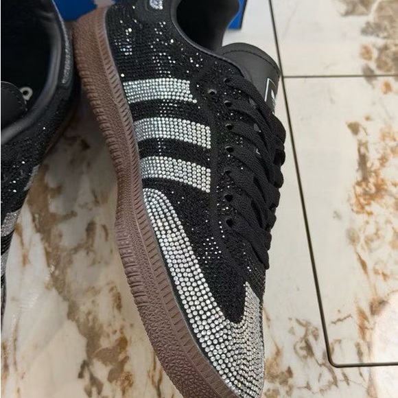 adidas Black and Silver Women's Sneakers - Picture 4 of 4